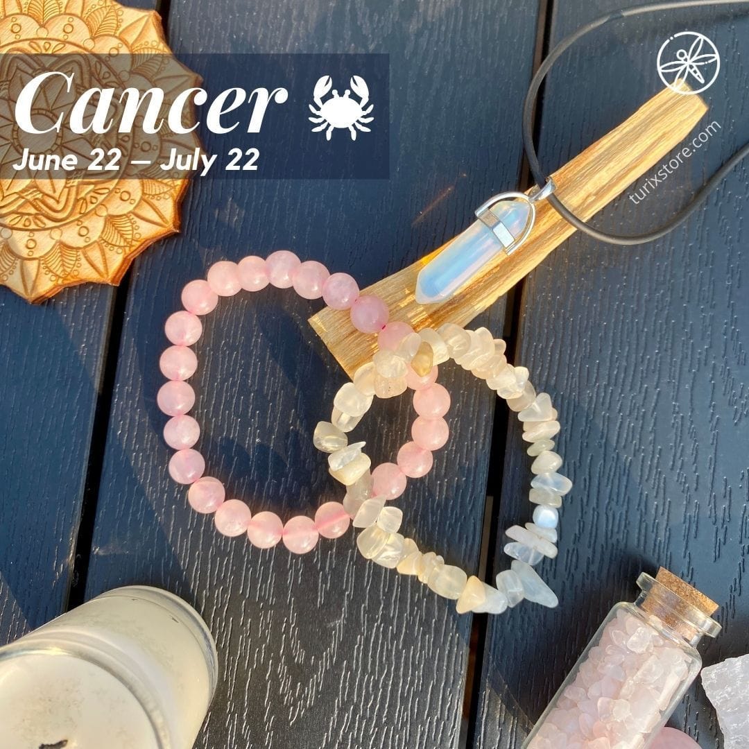 Cancer Zodiac Crystal jewelry set