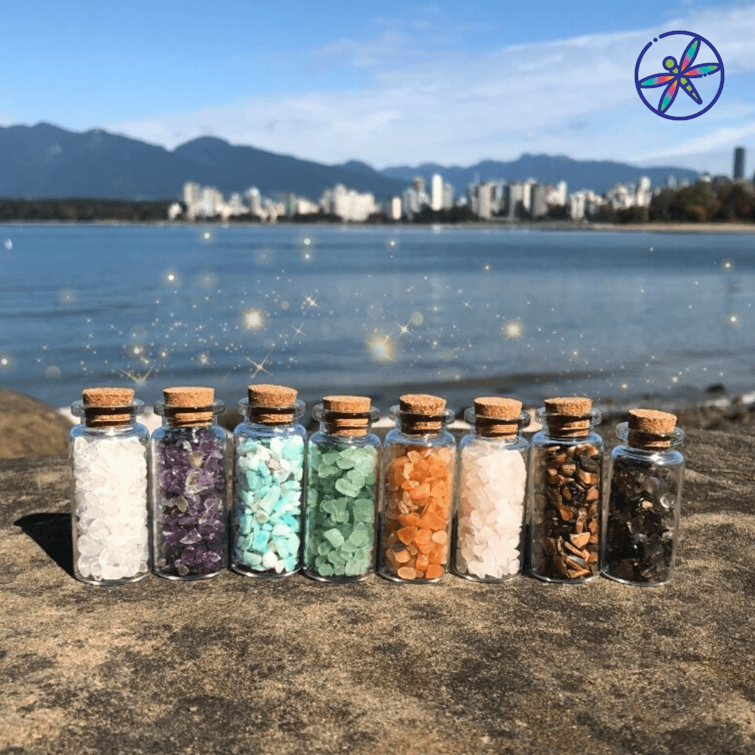 8 Fairy Bottles Crystal Set