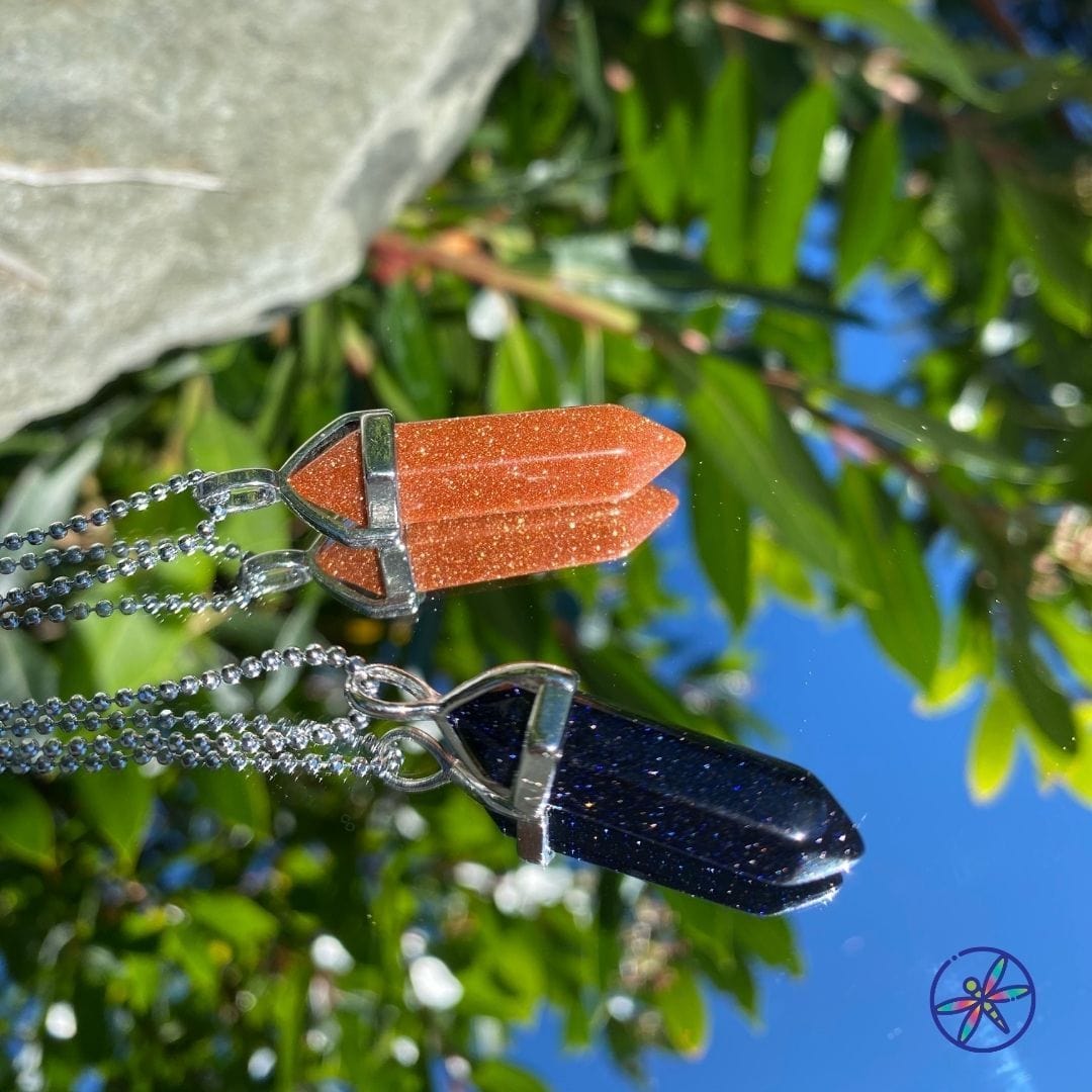 Goldstone & Blue Goldstone Pendant