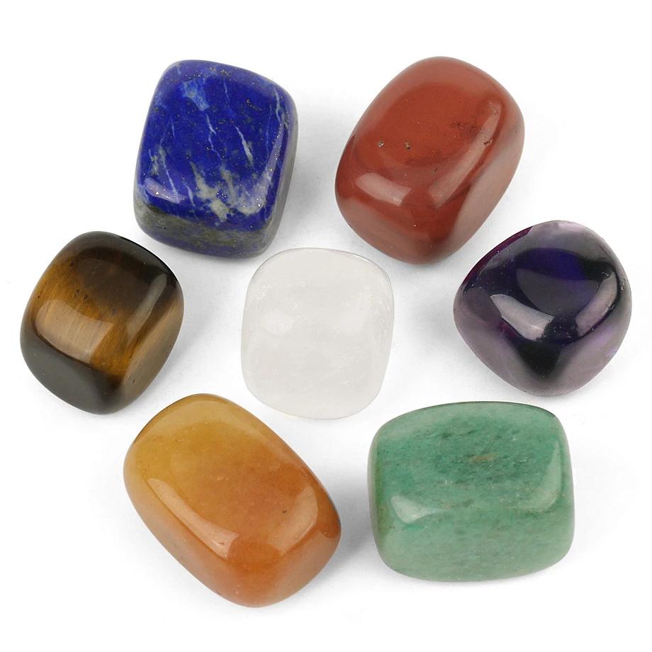 7 Chakras Crystal Tumbles Set + Gift box