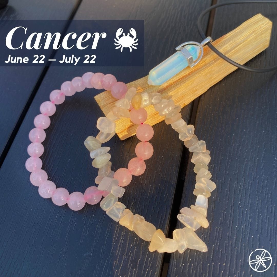 Cancer Zodiac Crystal jewelry set