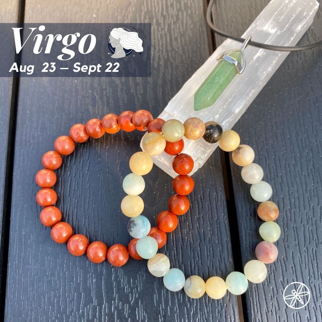 Virgo Zodiac Crystal jewelry set