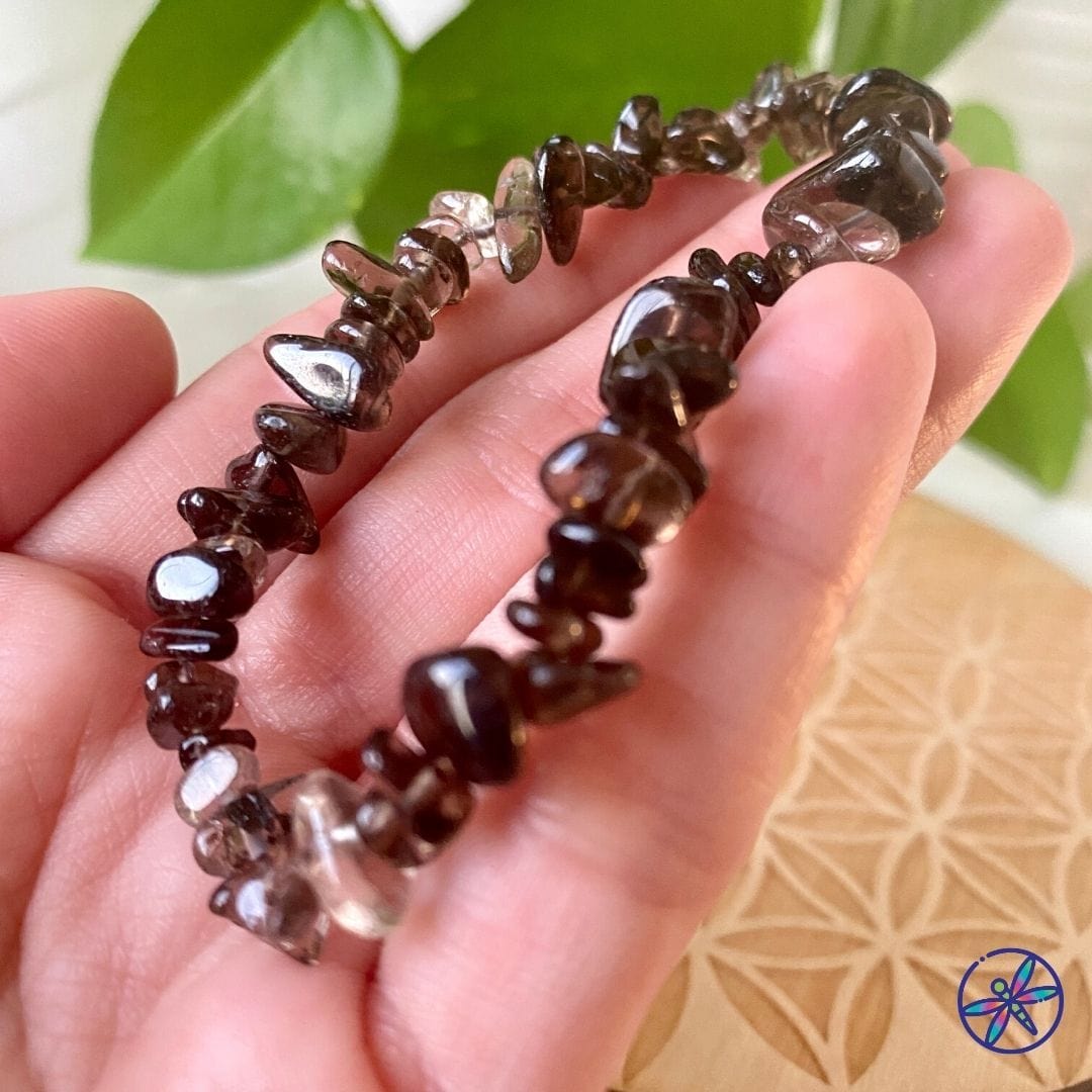 Smoky Quartz Chips Bracelet