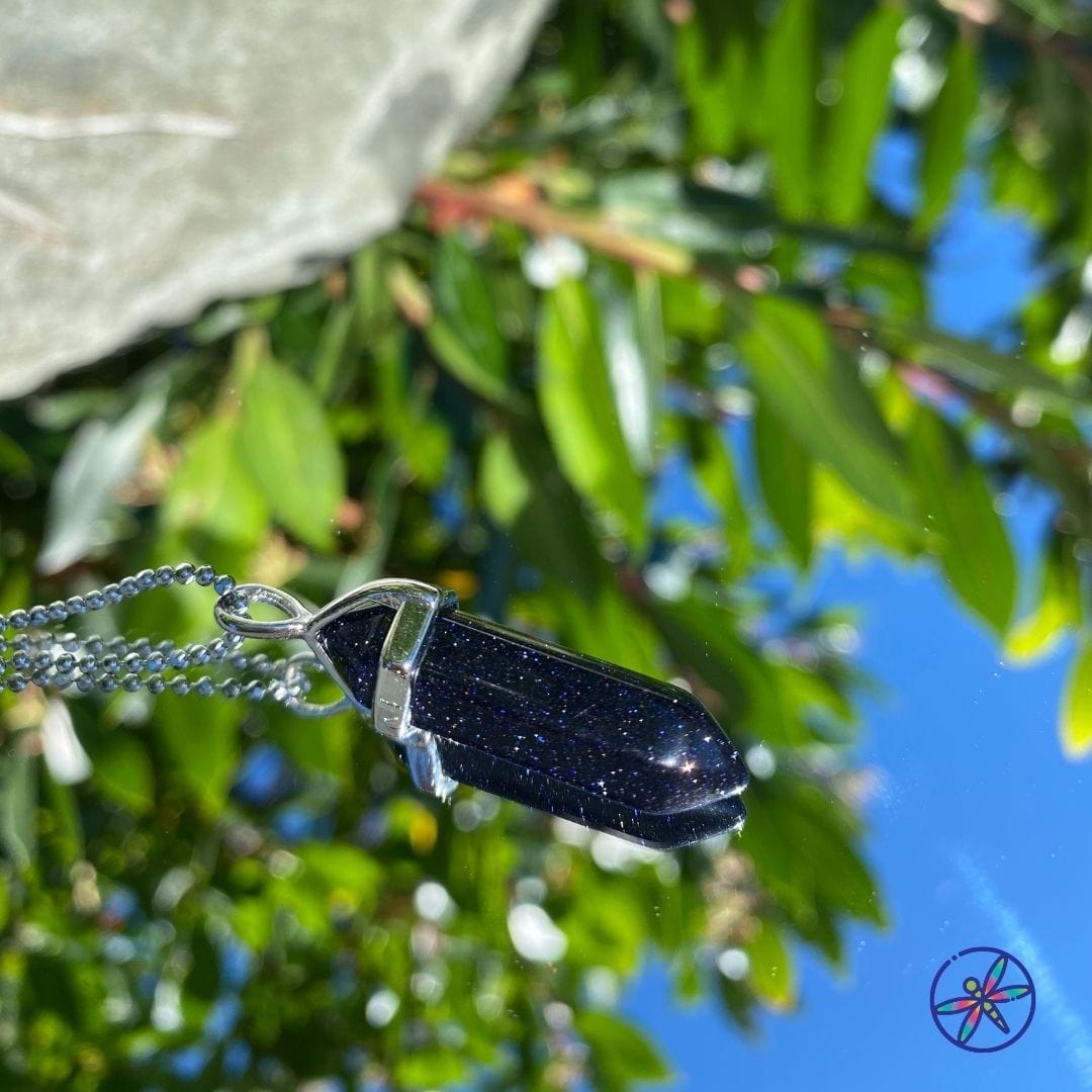 Goldstone & Blue Goldstone Pendant