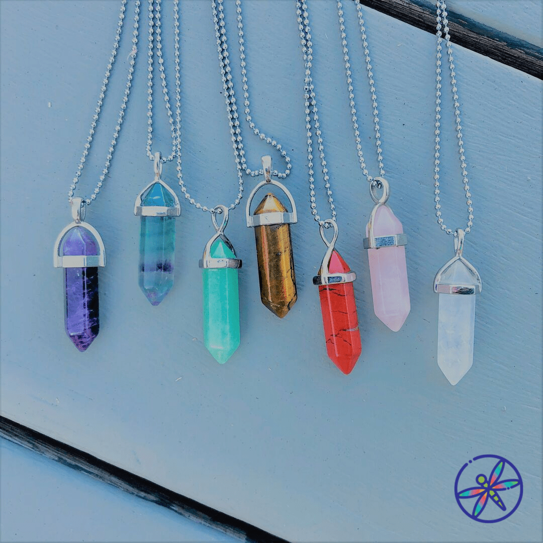 7 Chakras Crystal Necklace Set