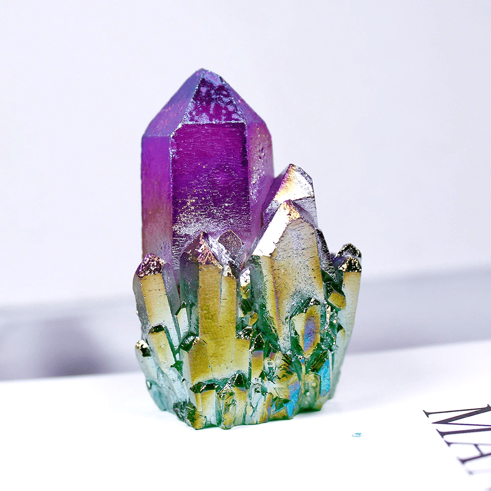 Aura Quartz Colorful Clusters