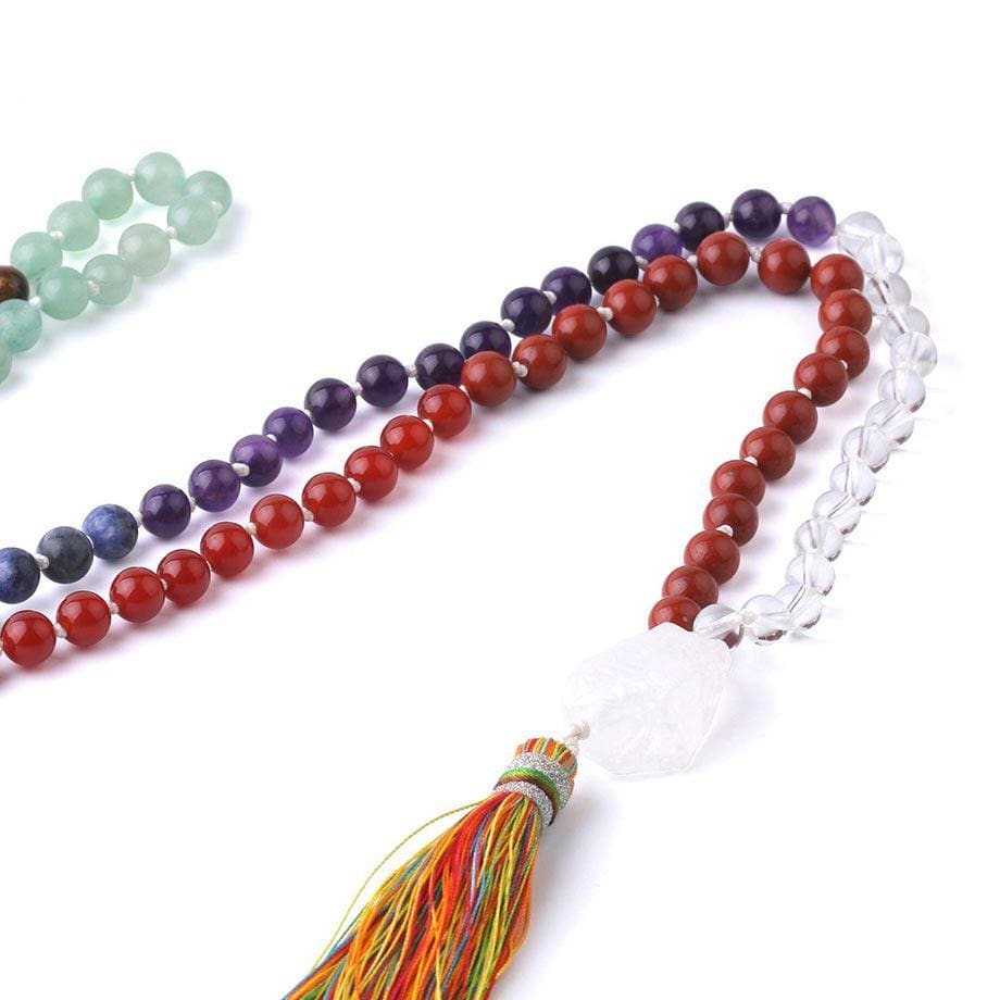 7 Chakras Crystals Mala