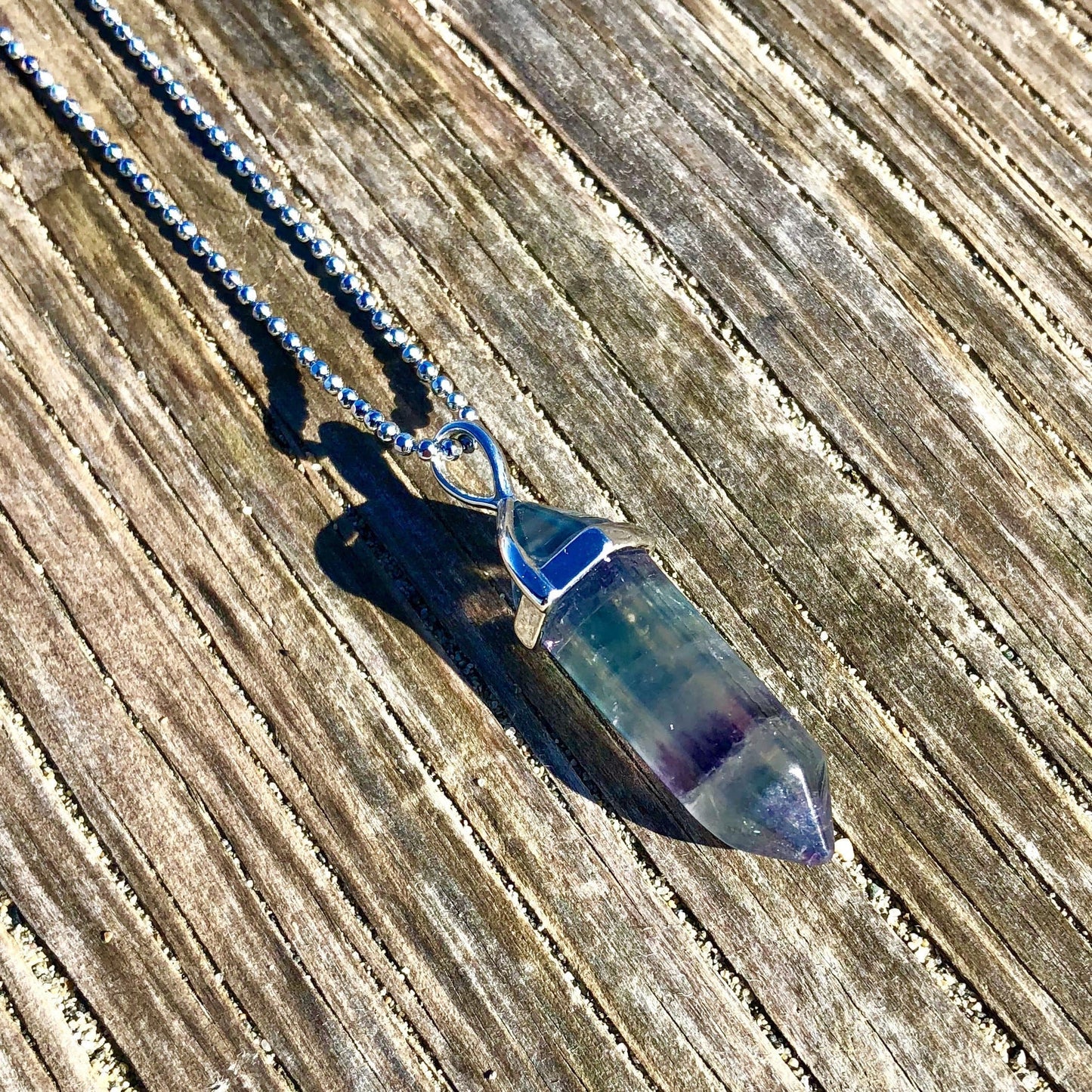 Rainbow Fluorite Pendant