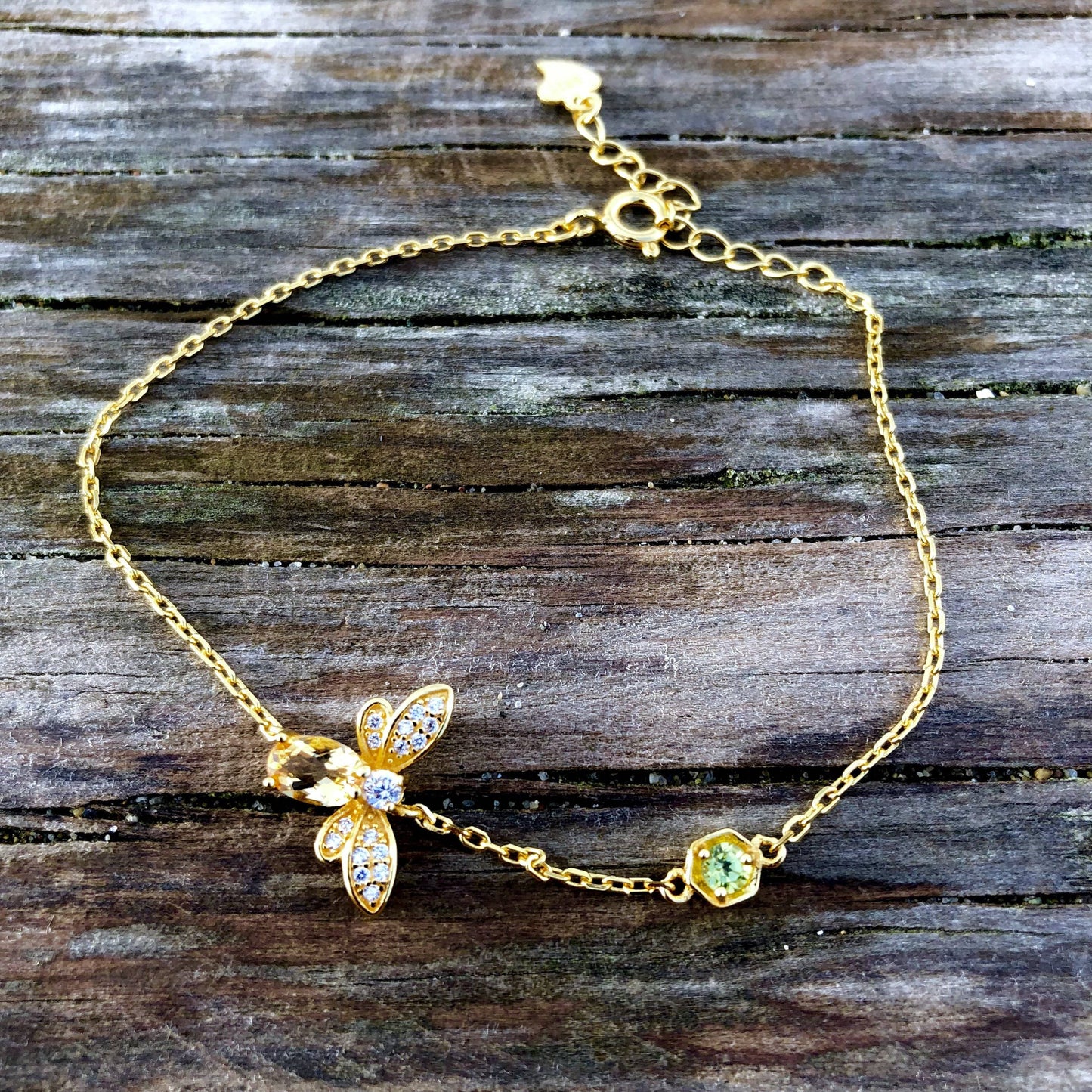 Citrine Bee Bracelet