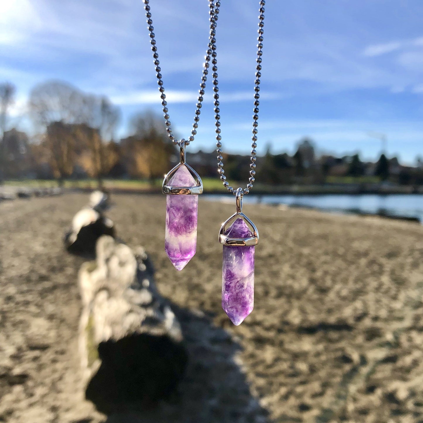 Purple Fluorite Pendant