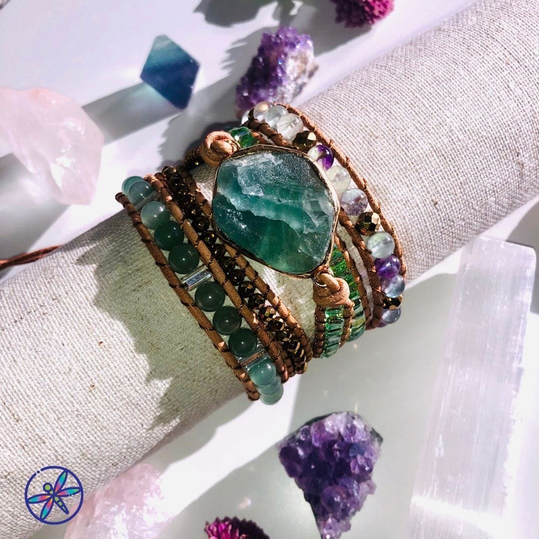 Fluorite Wrap Bracelet