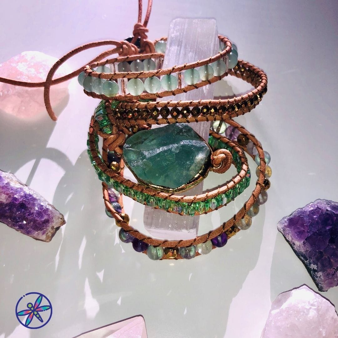 Fluorite Wrap Bracelet