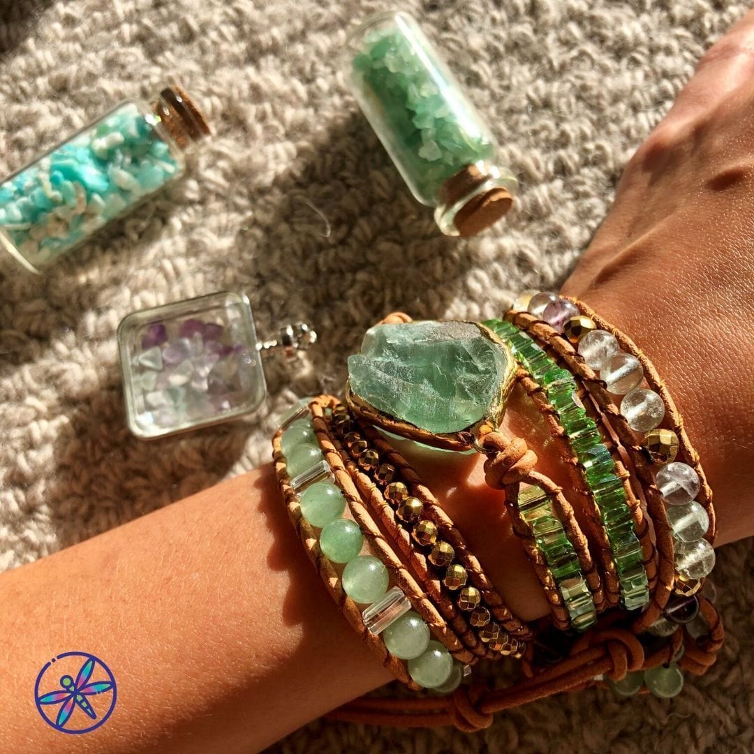 Fluorite Wrap Bracelet