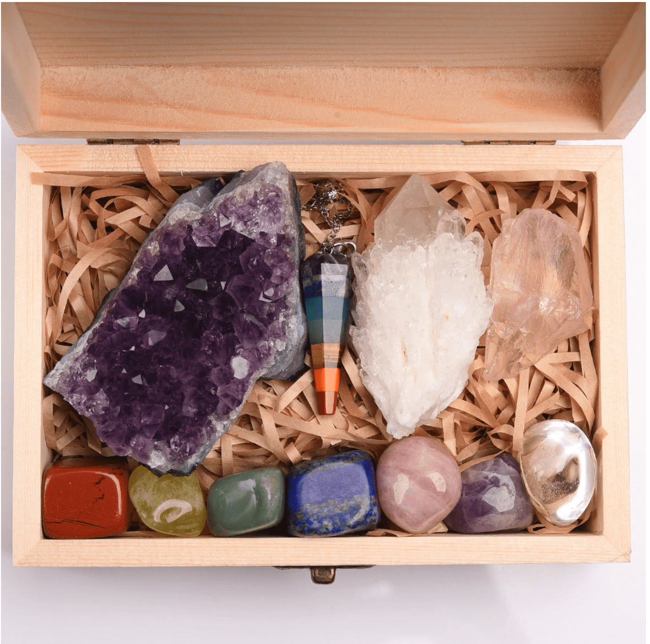 The Master Crystal Gift Set + Wooden Box - 11 pc.