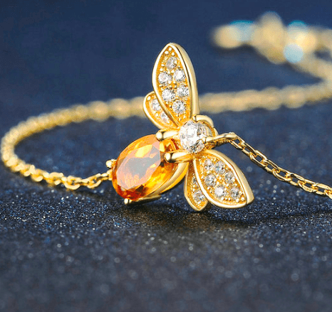 Citrine Bee Bracelet