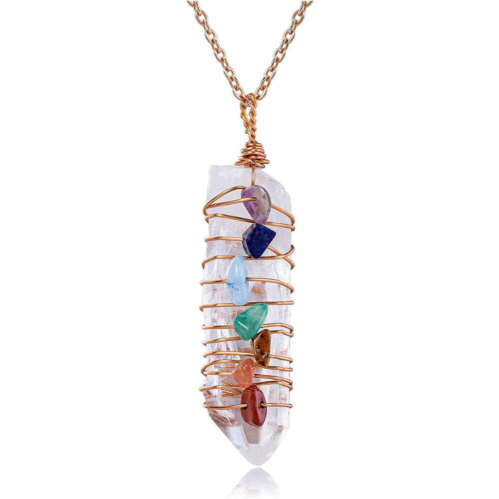 Chakra Quartz Necklace