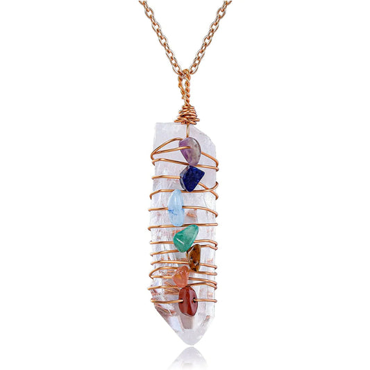 Chakra Quartz Necklace