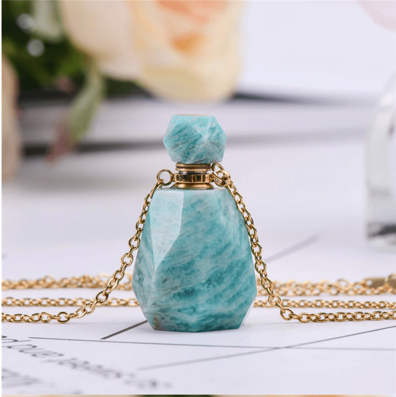 Crystal Essential Oil Necklace