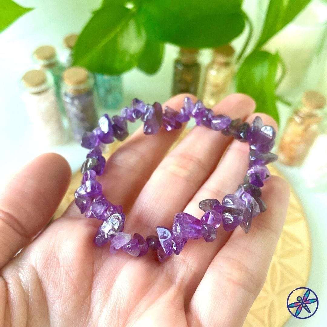 Amethyst Chips Bracelet