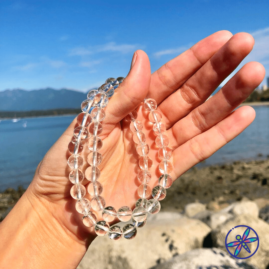 Serenity Crystal Bracelet Set - Amethyst, Rose Quartz, Clear Quartz - 3 bracelets