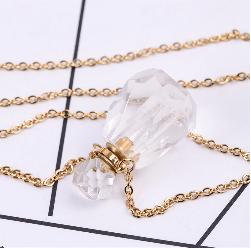 Crystal Essential Oil Necklace