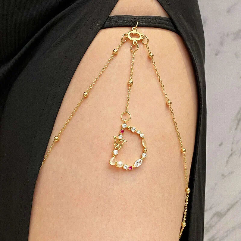 Diamond Initial Leg Chain™