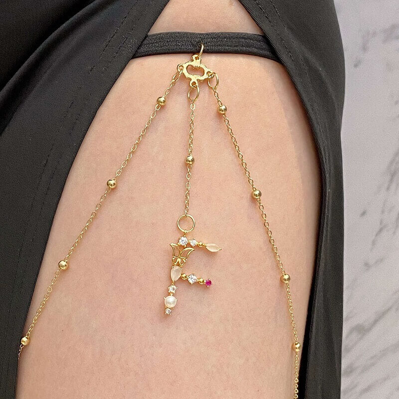 Diamond Initial Leg Chain™