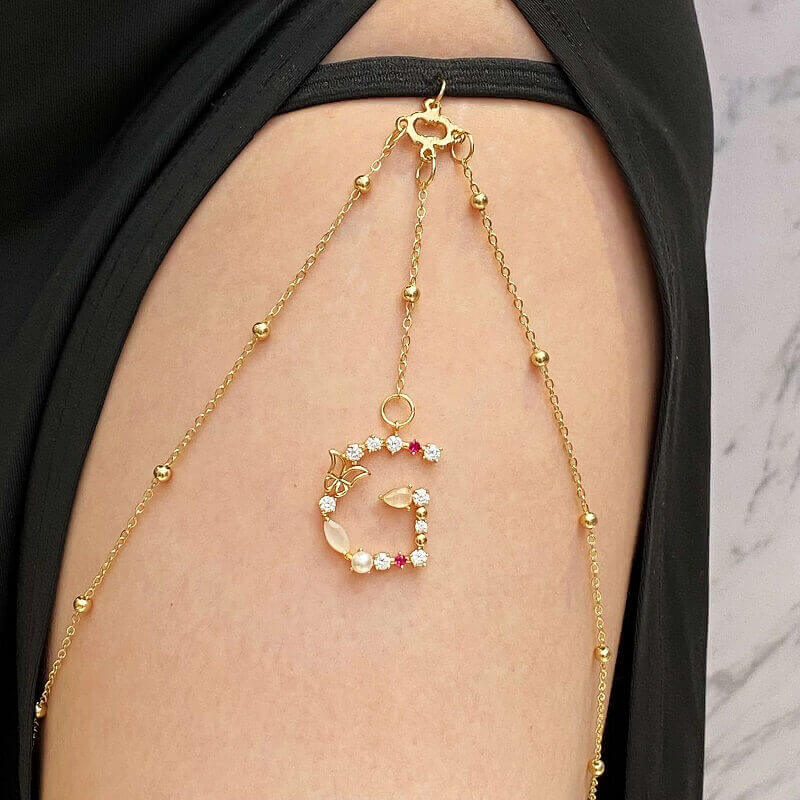 Diamond Initial Leg Chain™