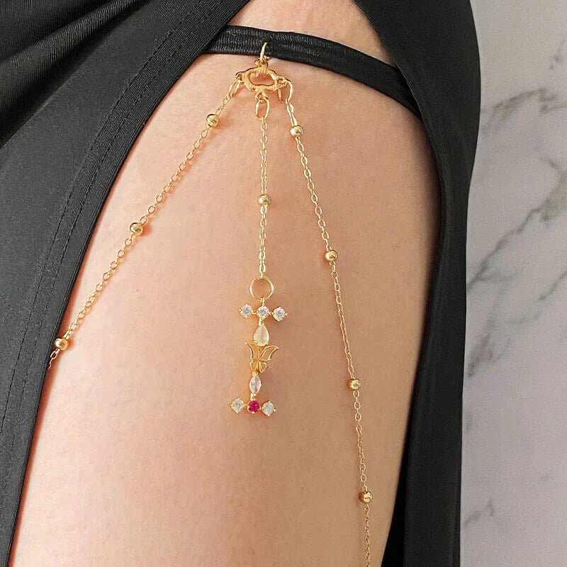 Diamond Initial Leg Chain™