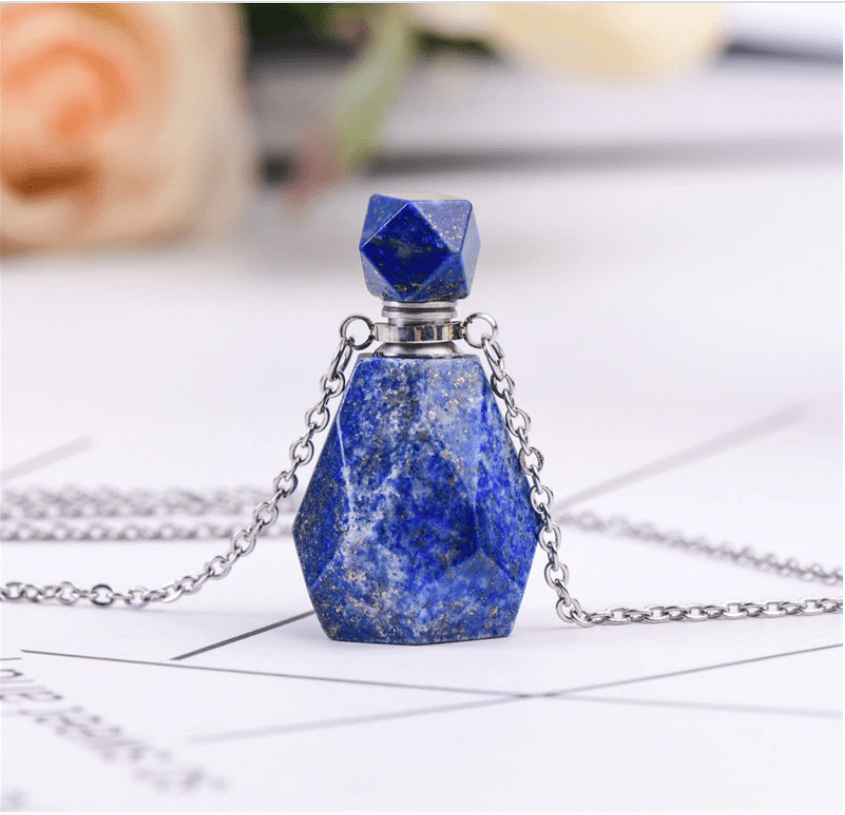 Crystal Essential Oil Necklace