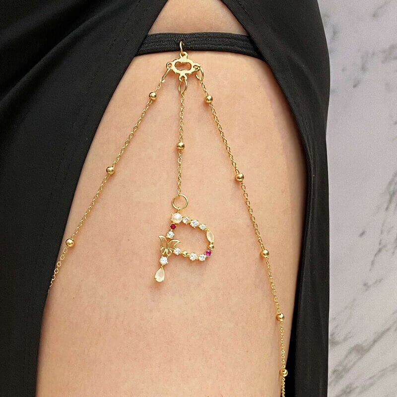 Diamond Initial Leg Chain™