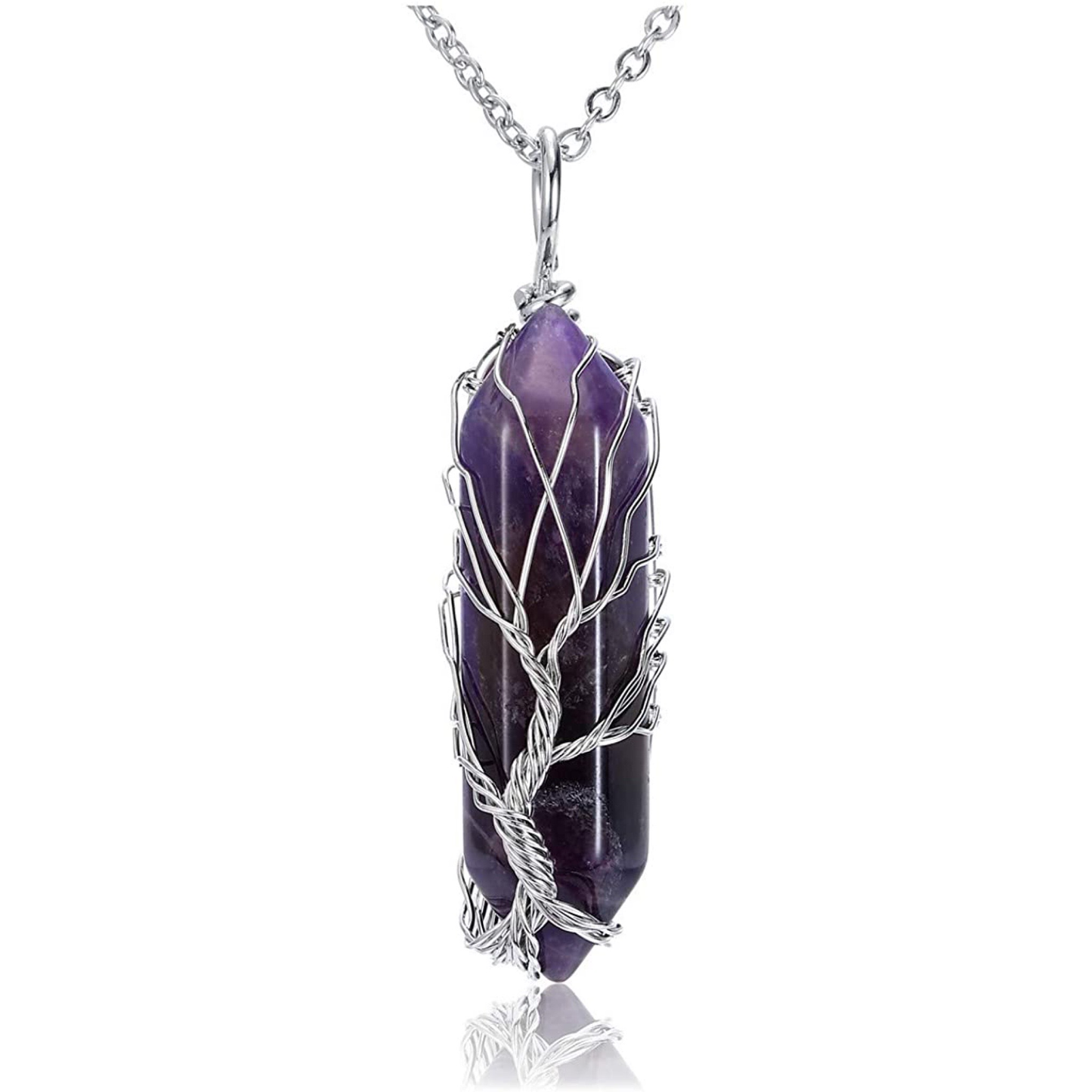 Tree of Life Wrapped Pendant Necklace