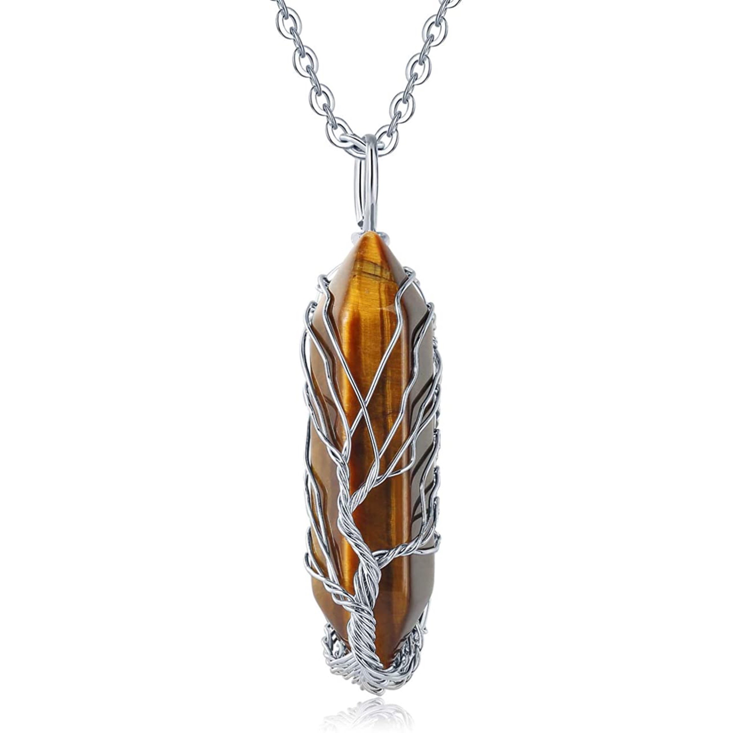 Tree of Life Wrapped Pendant Necklace