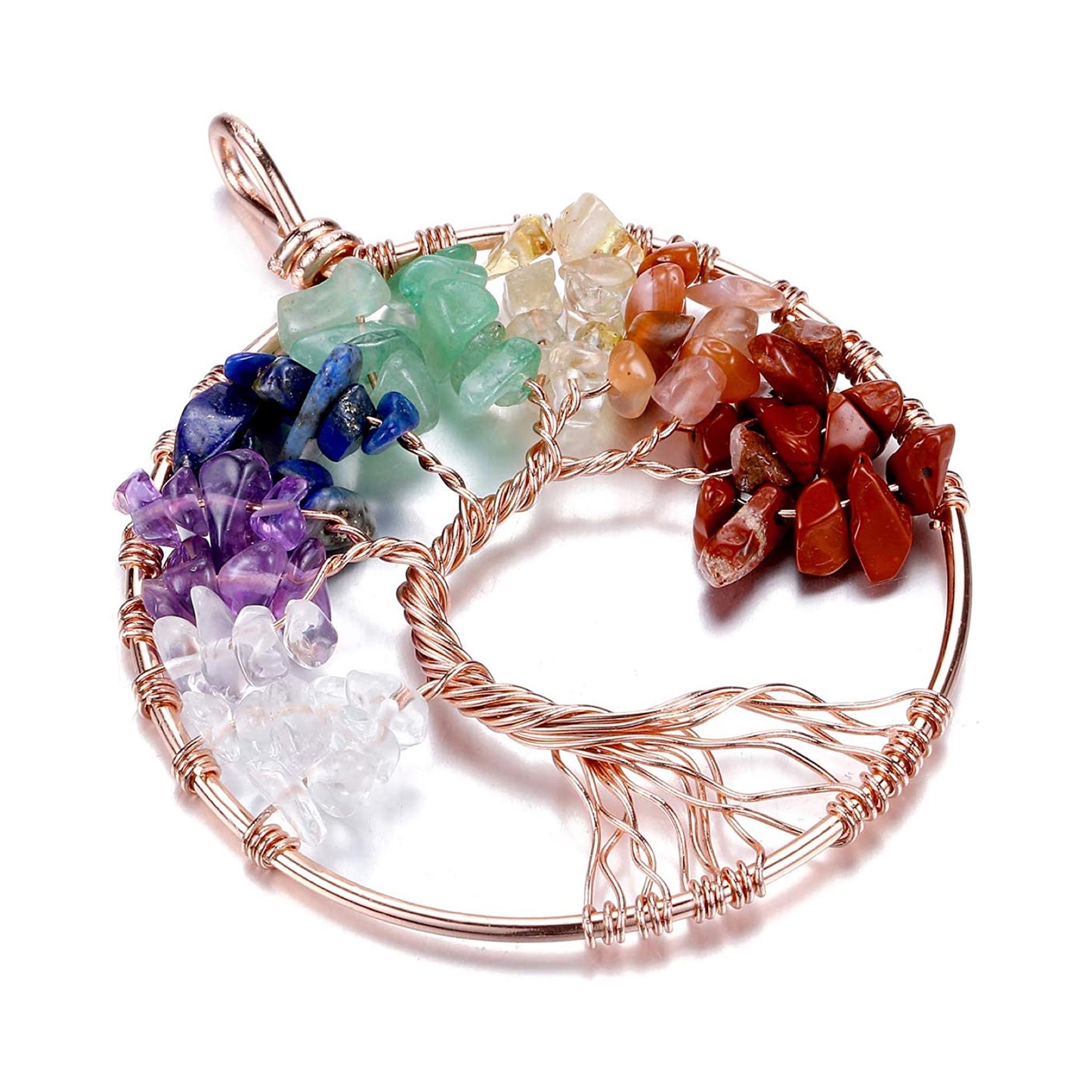 7 Chakras Tree of Life Pendant