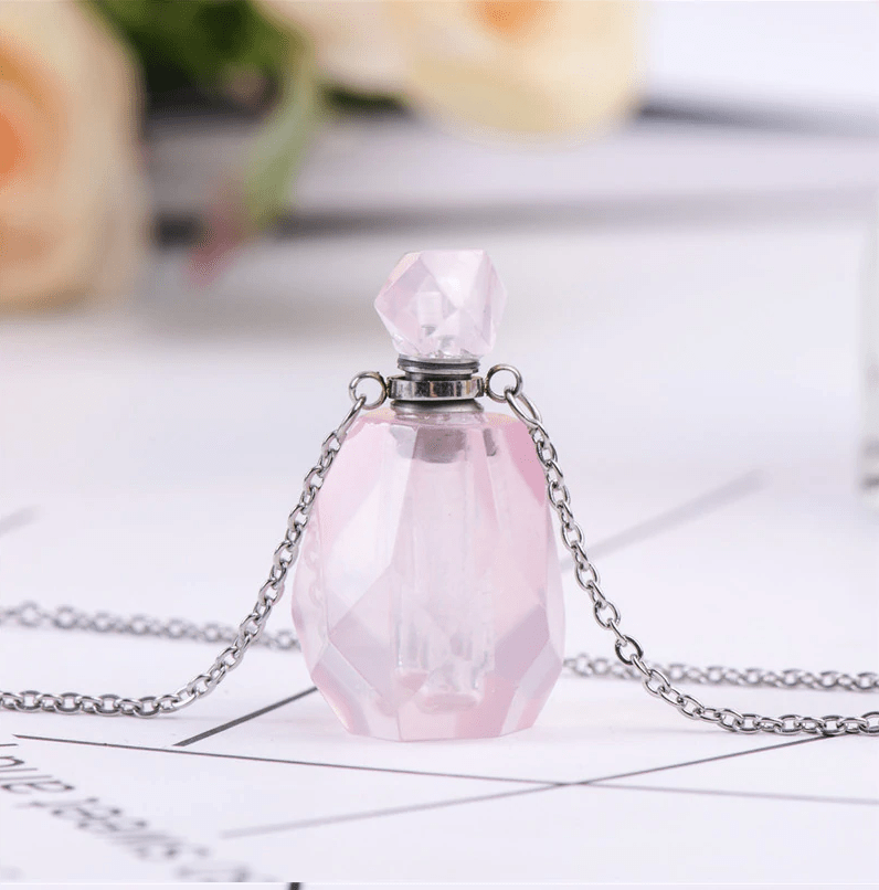 Crystal Essential Oil Necklace