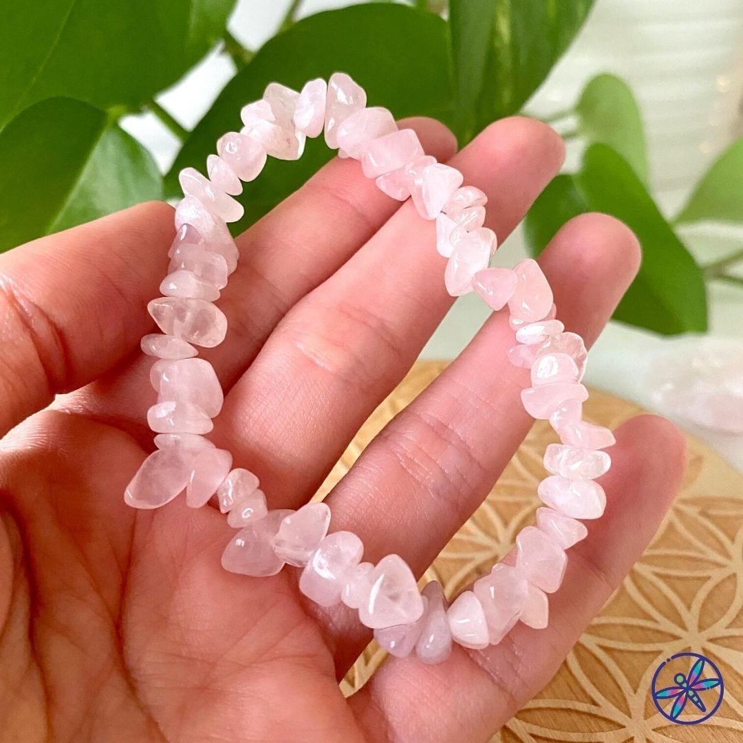 Rose Quartz Chips Bracelet