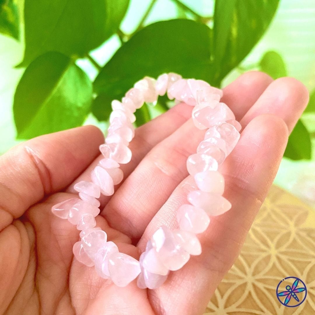 Rose Quartz Chips Bracelet